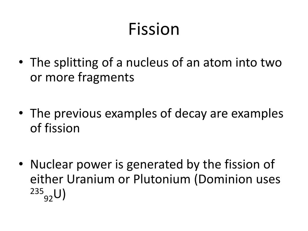 fission