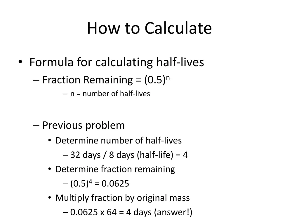 how to calculate