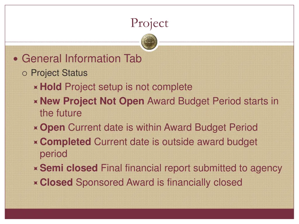 project
