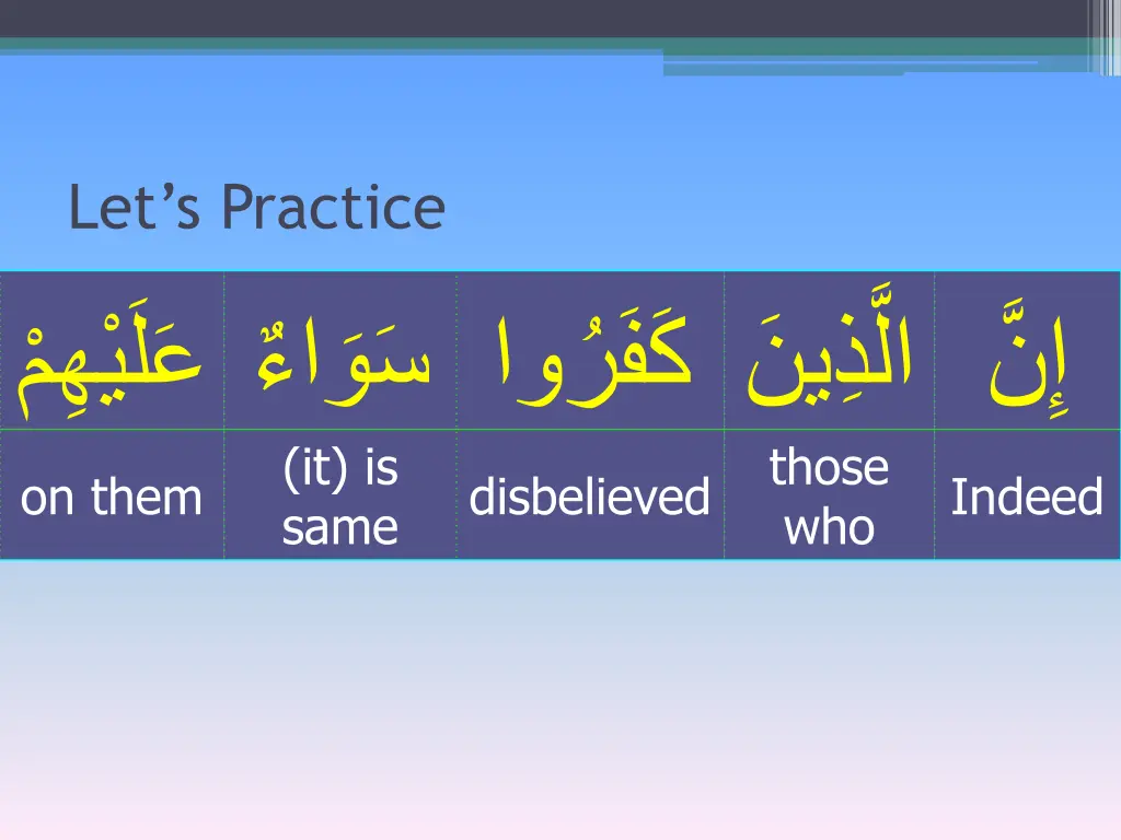 let s practice