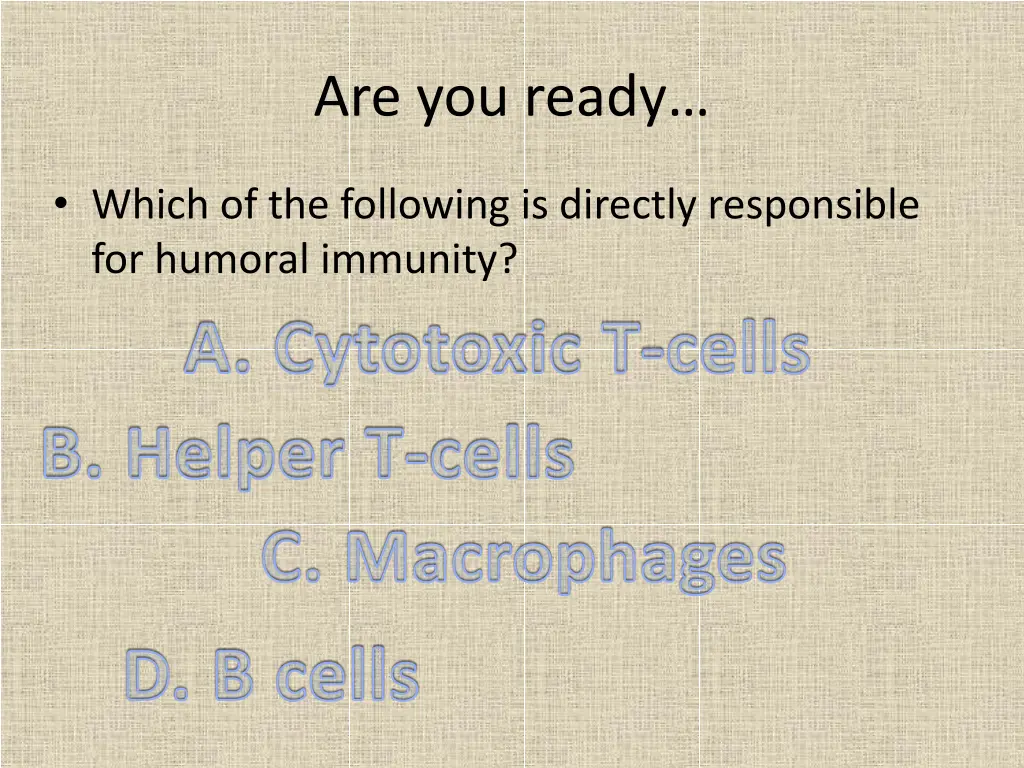 are you ready