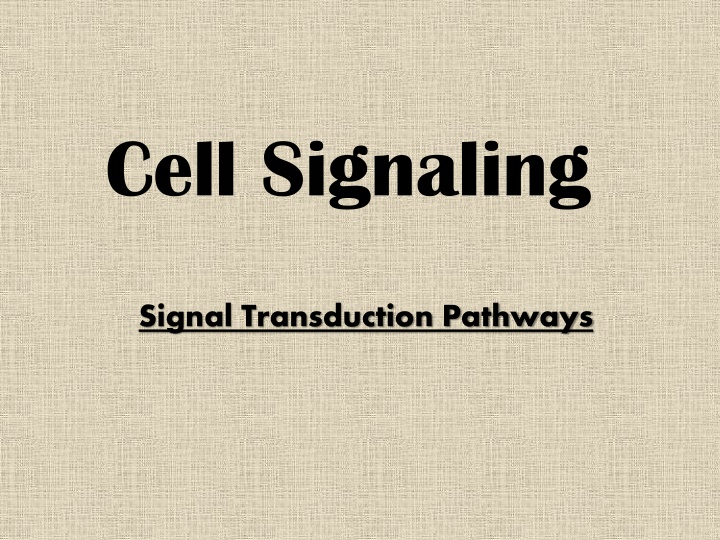 cell signaling