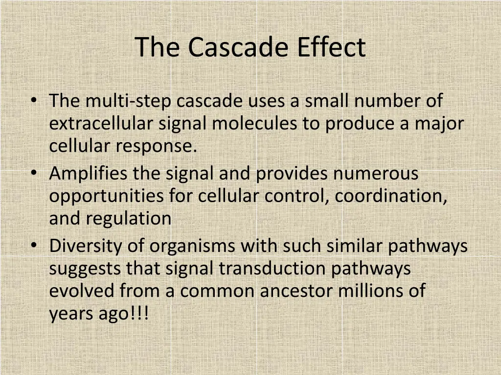the cascade effect