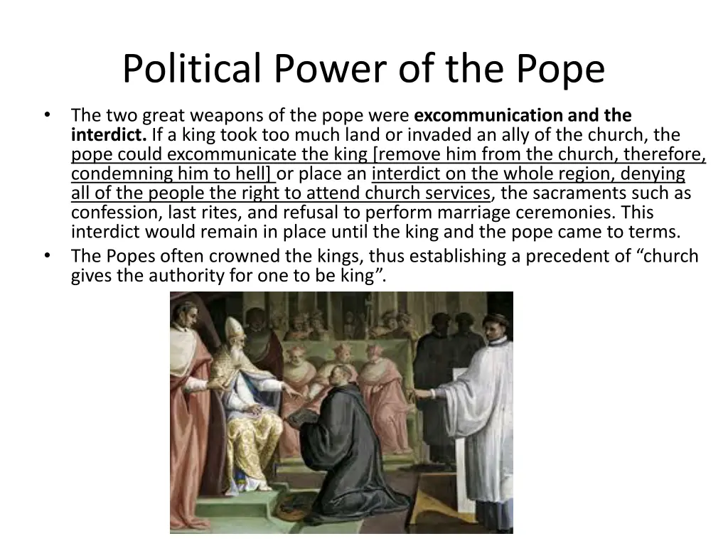 political power of the pope