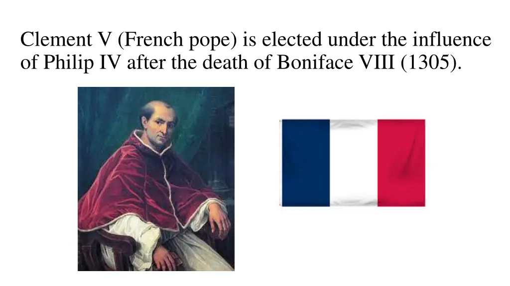 clement v french pope is elected under