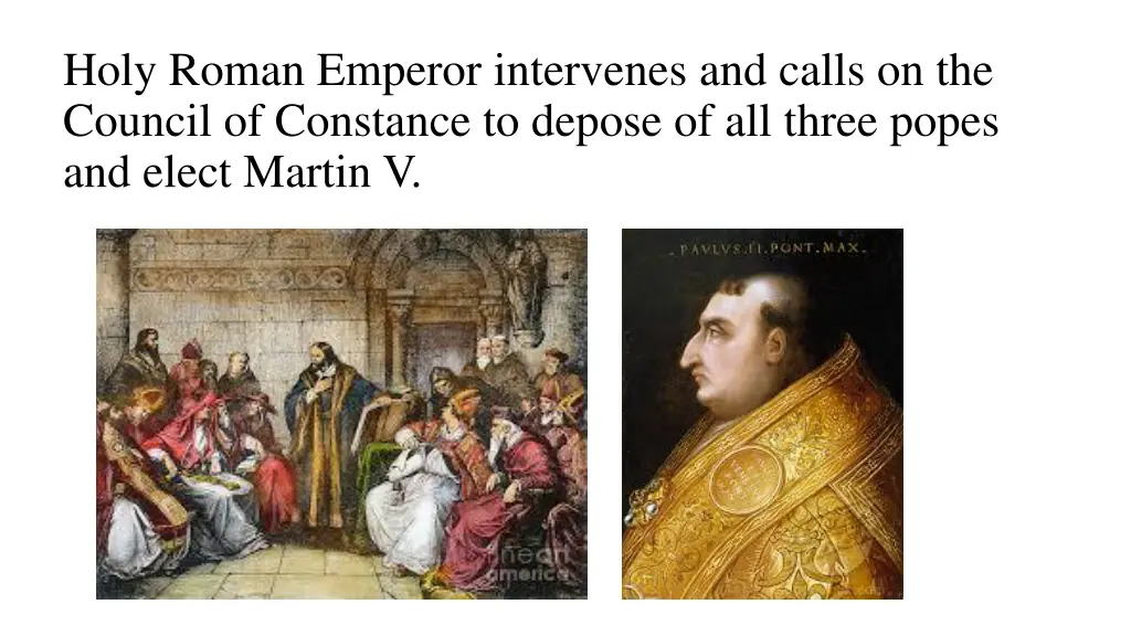 holy roman emperor intervenes and calls