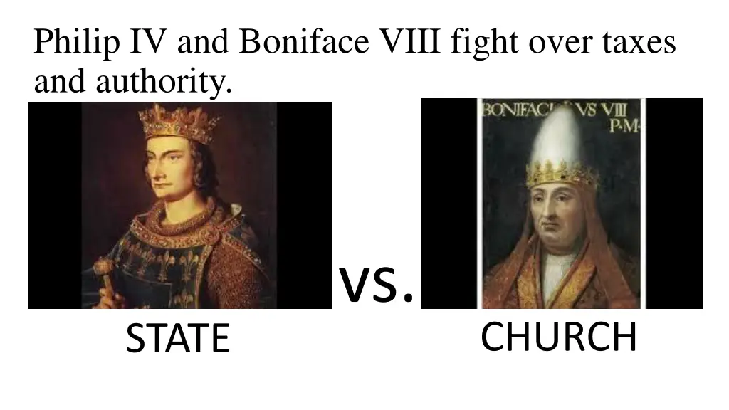 philip iv and boniface viii fight over taxes