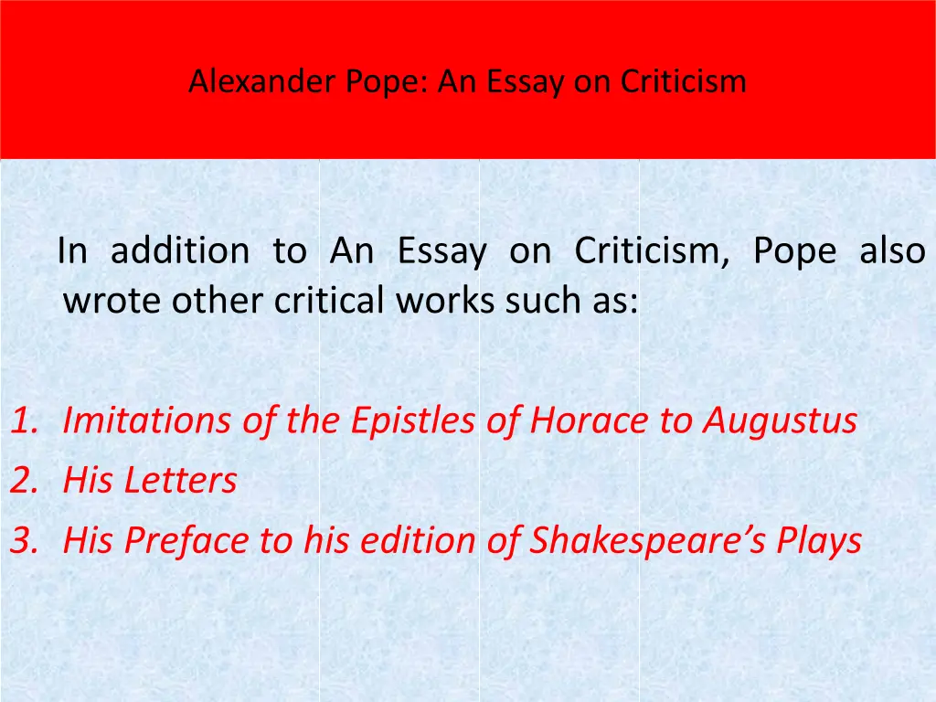alexander pope an essay on criticism 2
