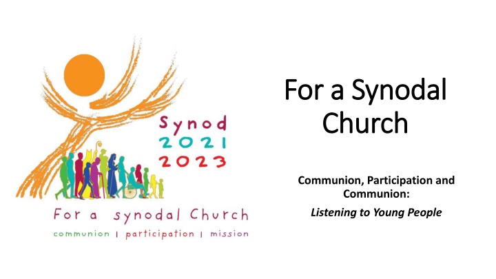 for a for a synodal synodal church church