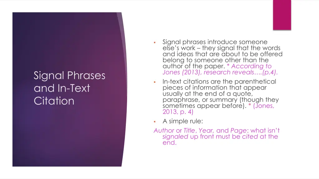 signal phrases introduce someone else s work they