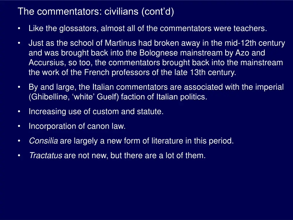 the commentators civilians cont d