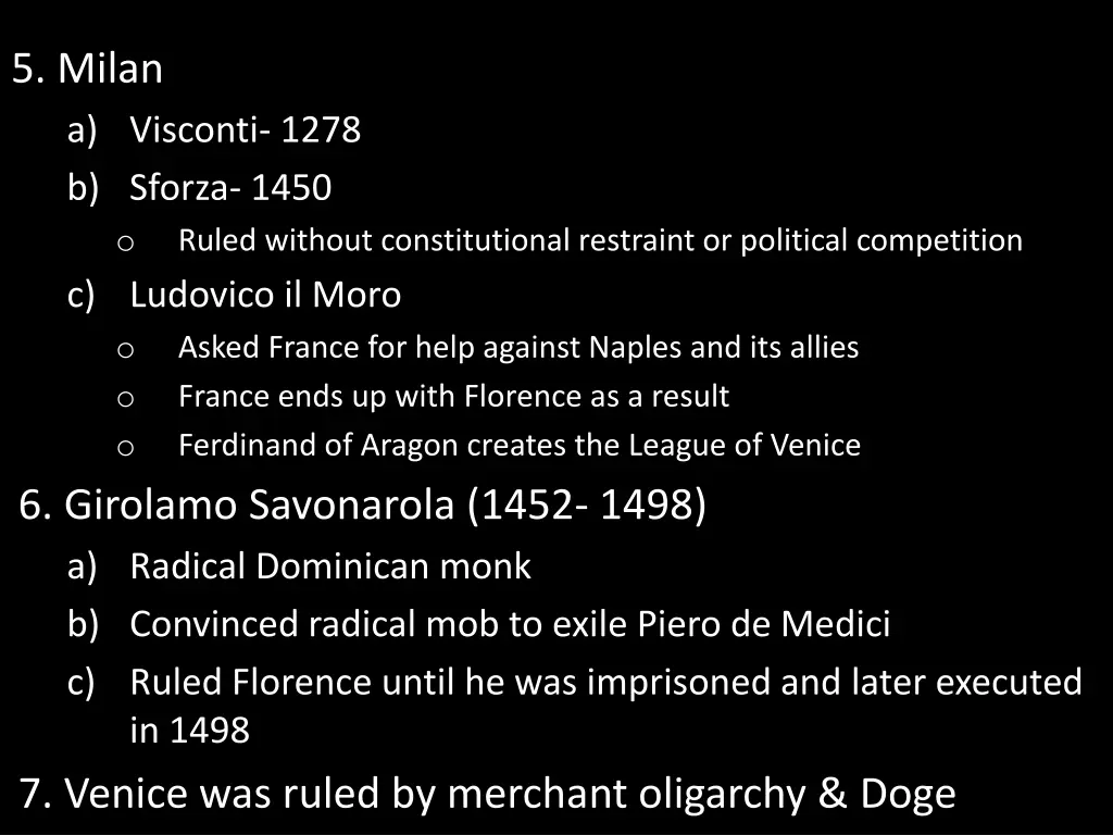 5 milan a visconti 1278 b sforza 1450 o ruled