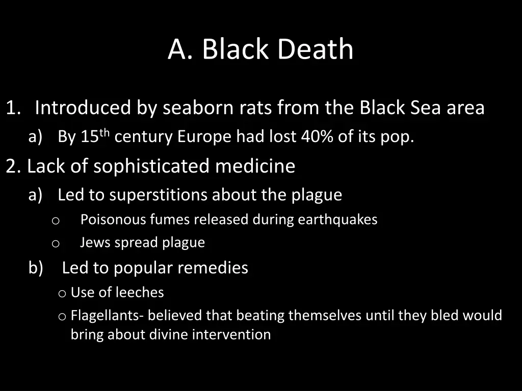 a black death
