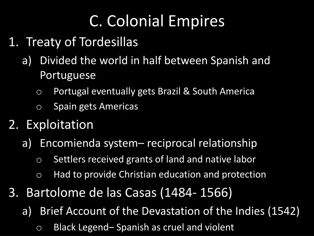 c colonial empires