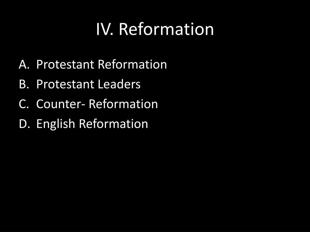 iv reformation