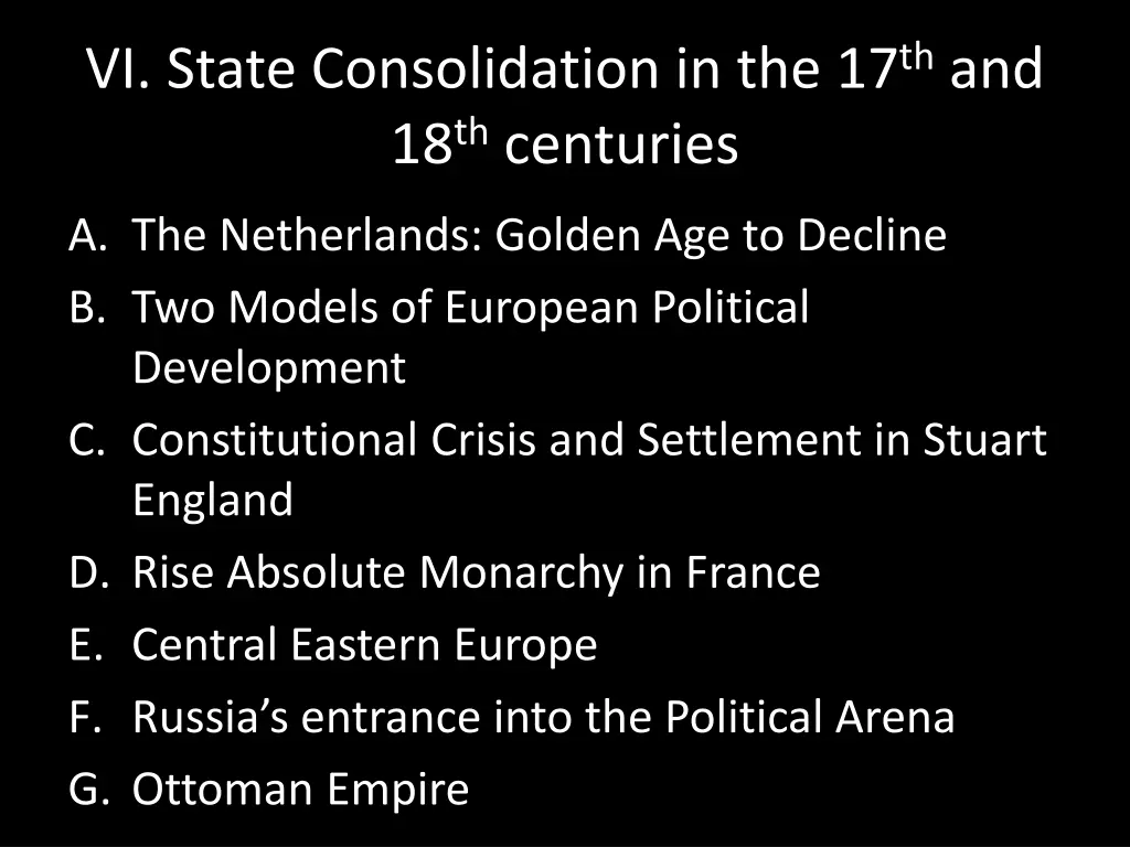 vi state consolidation