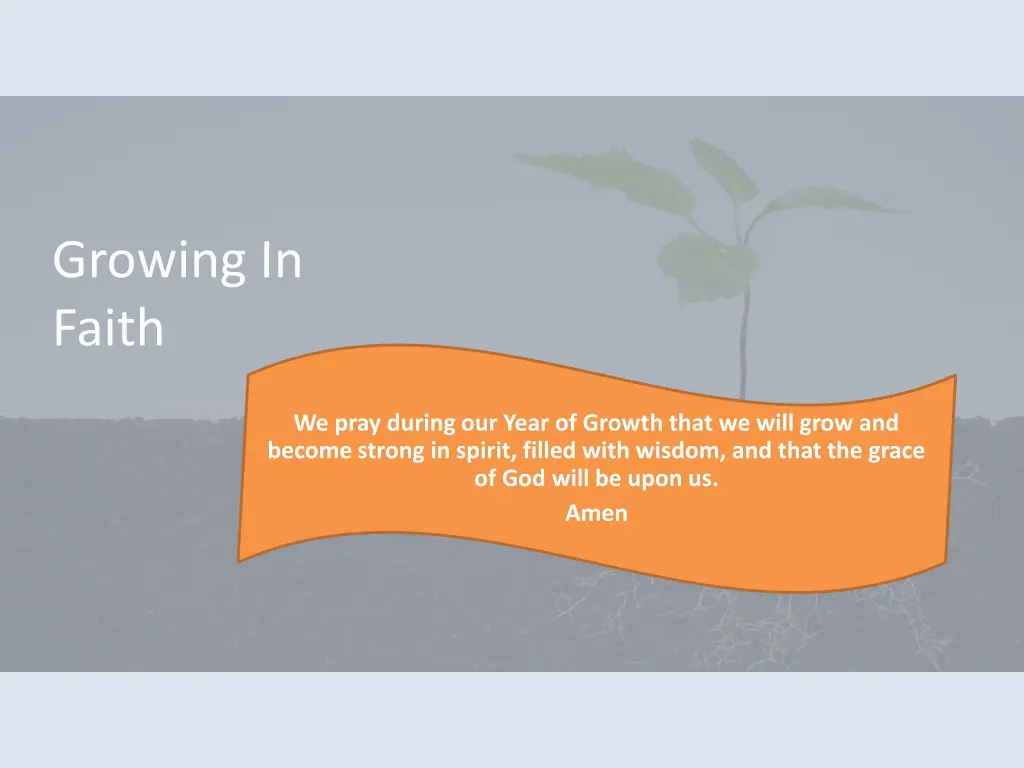 growing in faith