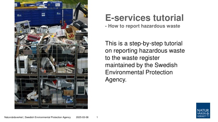 e services tutorial how to report hazardous waste