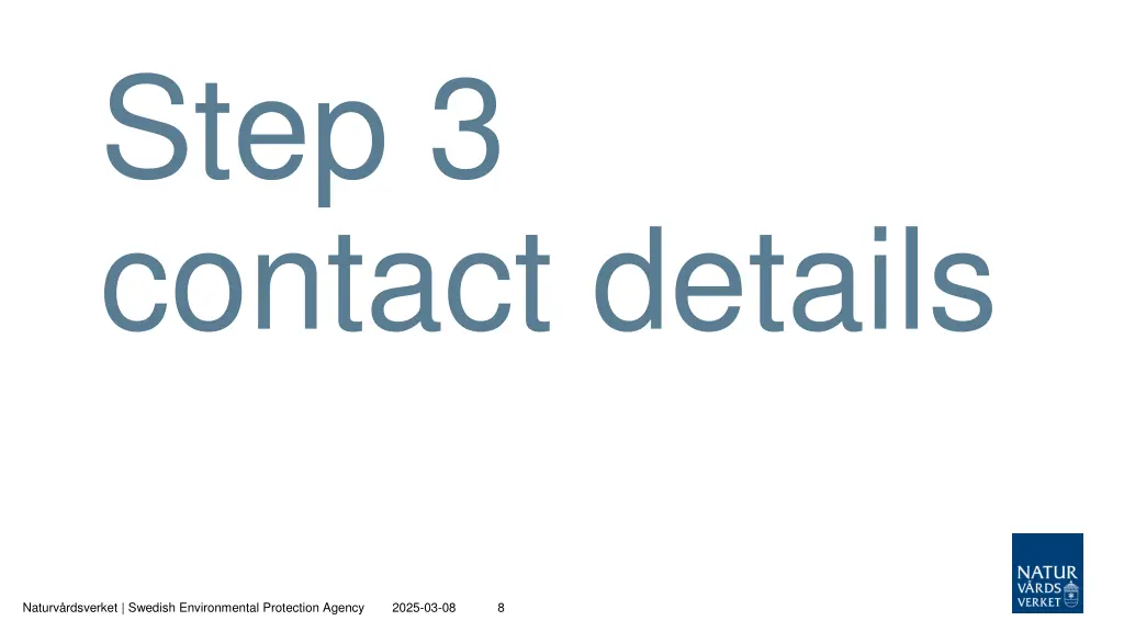 step 3 contact details