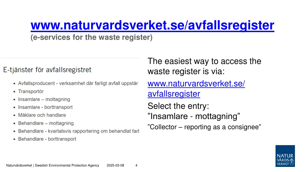 www naturvardsverket se avfallsregister