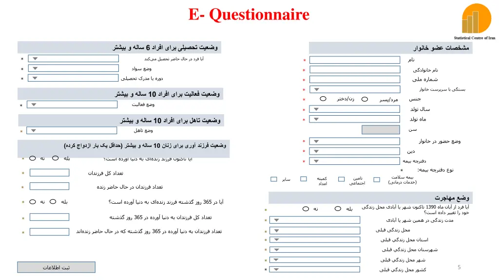 e questionnaire