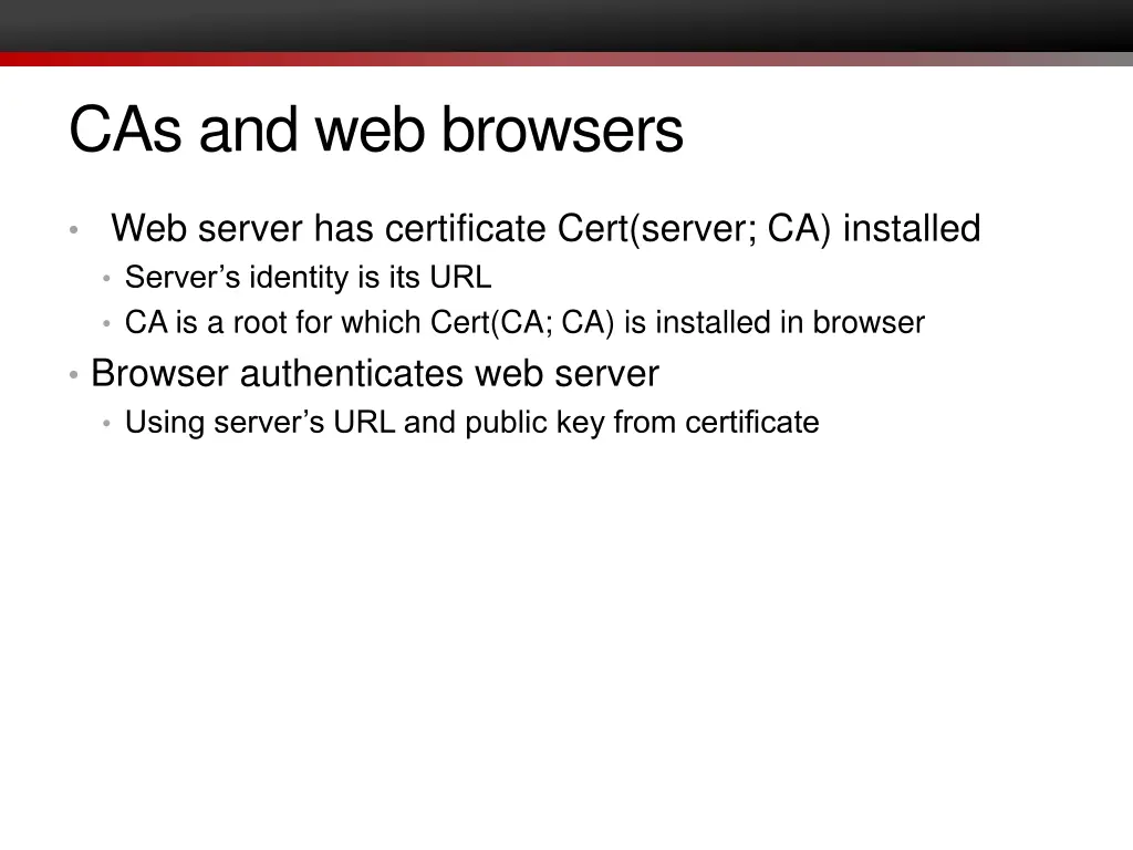 cas and web browsers