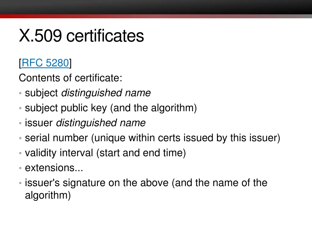 x 509 certificates