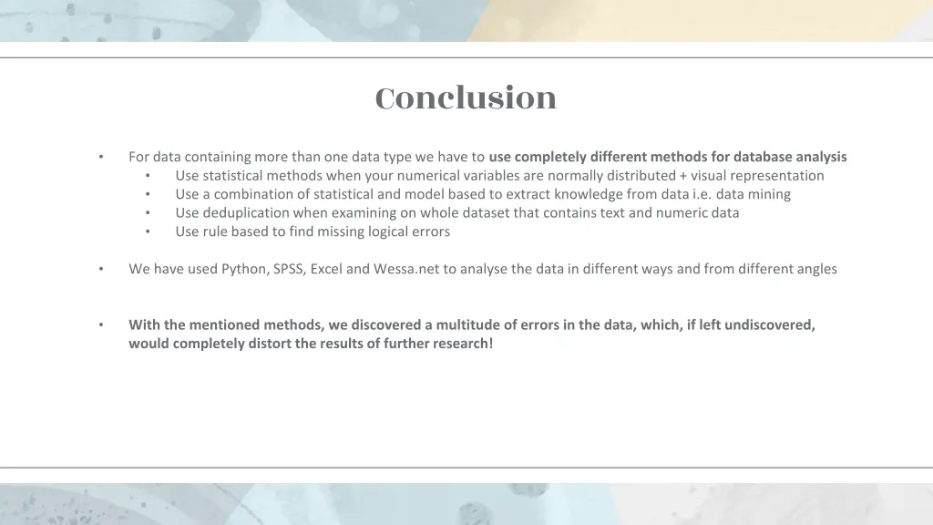 conclusion