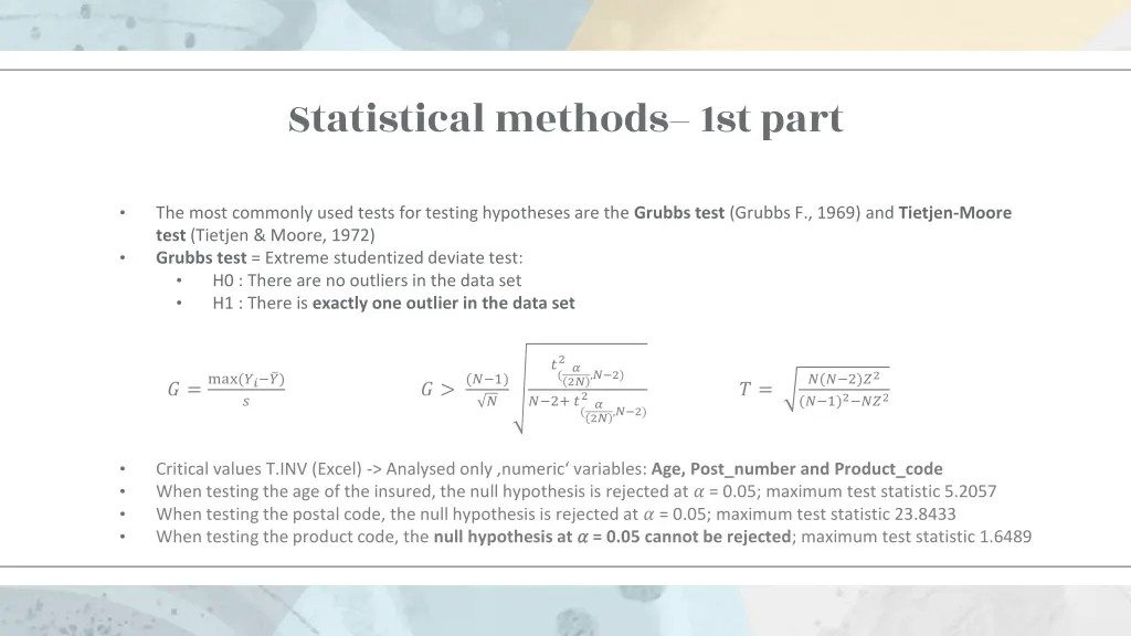 statistical methods 1st part