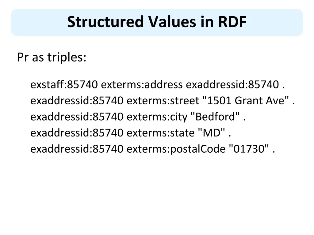 structured values in rdf 2