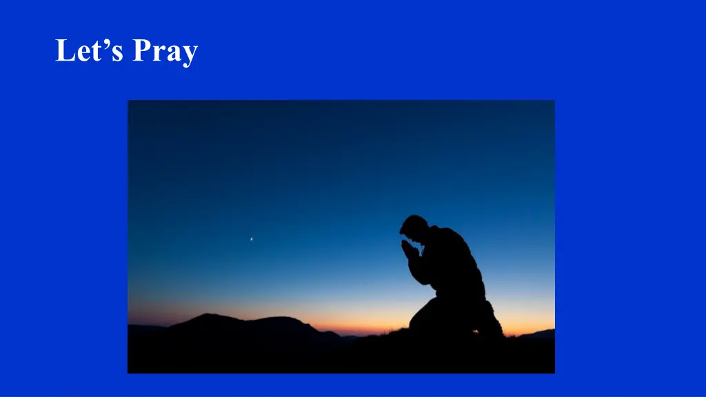 let s pray