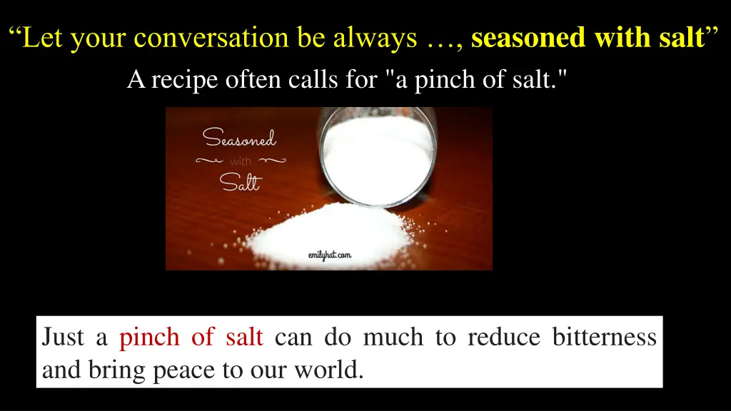 let your conversation be always seasoned with