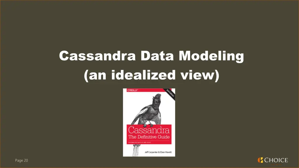 cassandra data modeling an idealized view