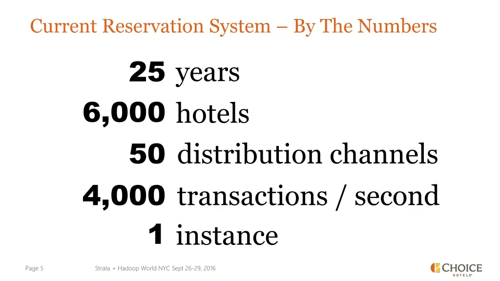 current reservation system by the numbers