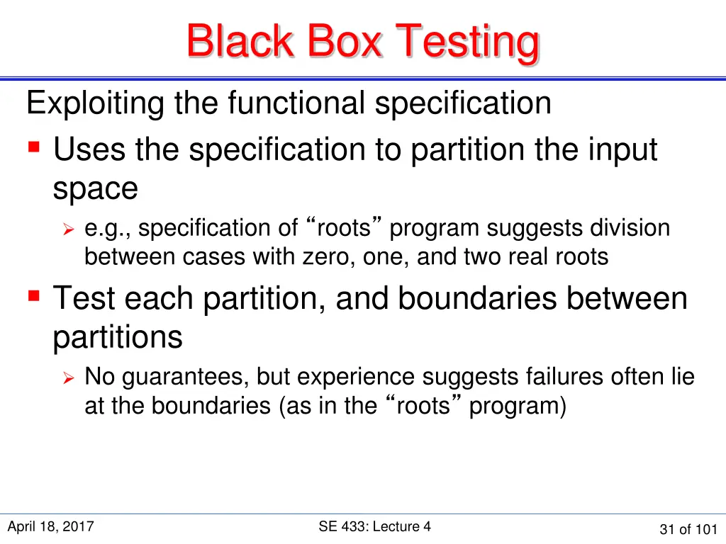 black box testing 1