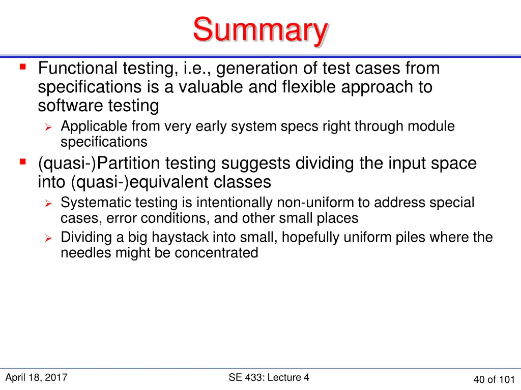 summary