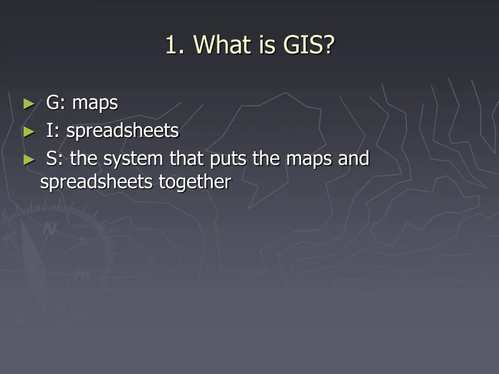 1 what is gis