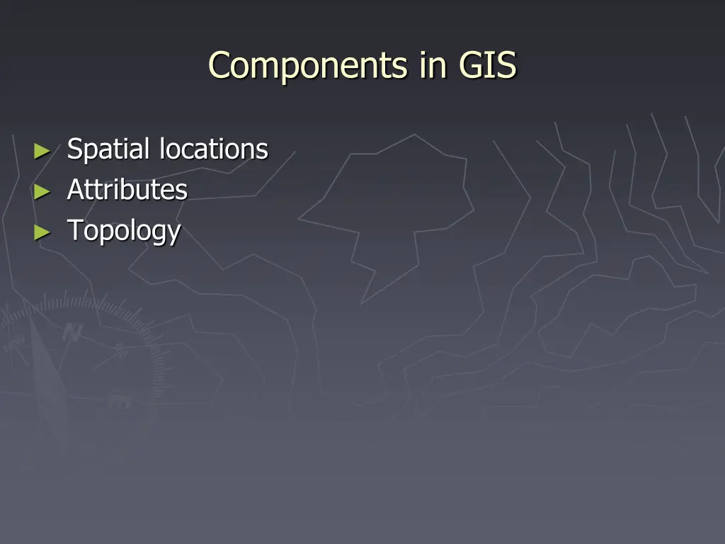 components in gis
