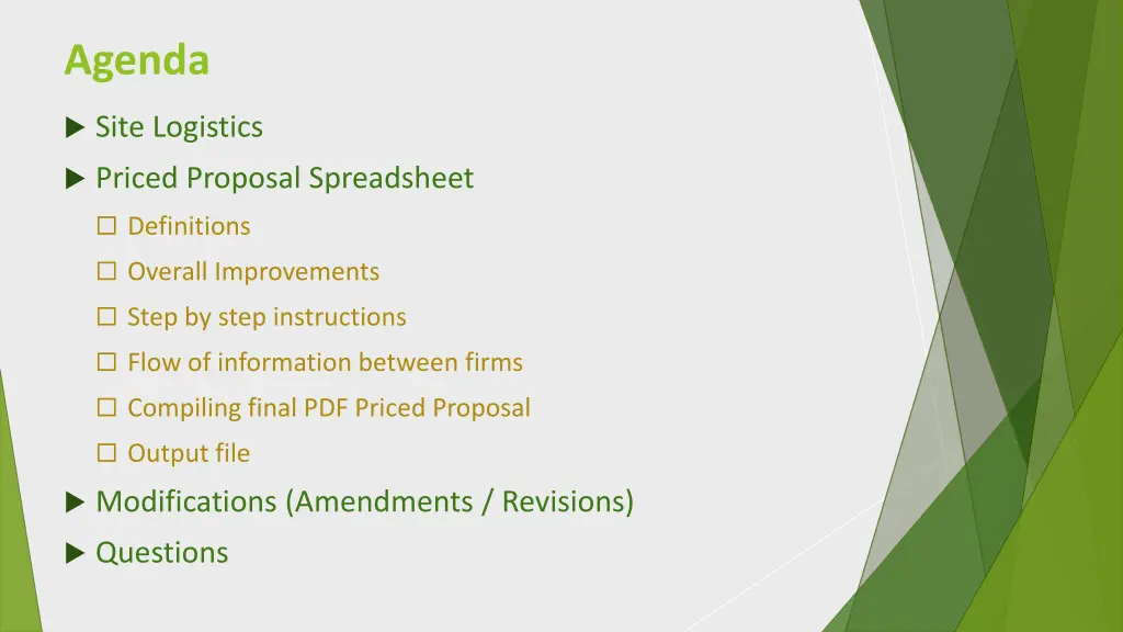 agenda