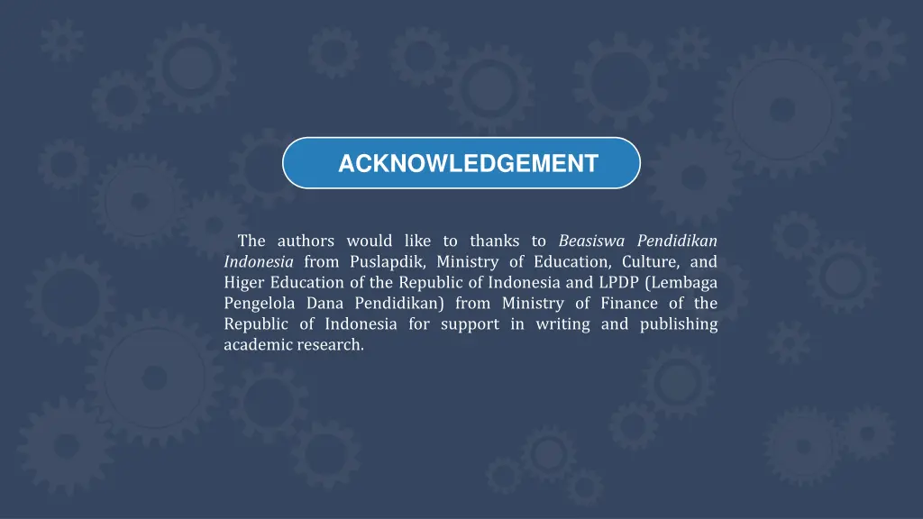 acknowledgement