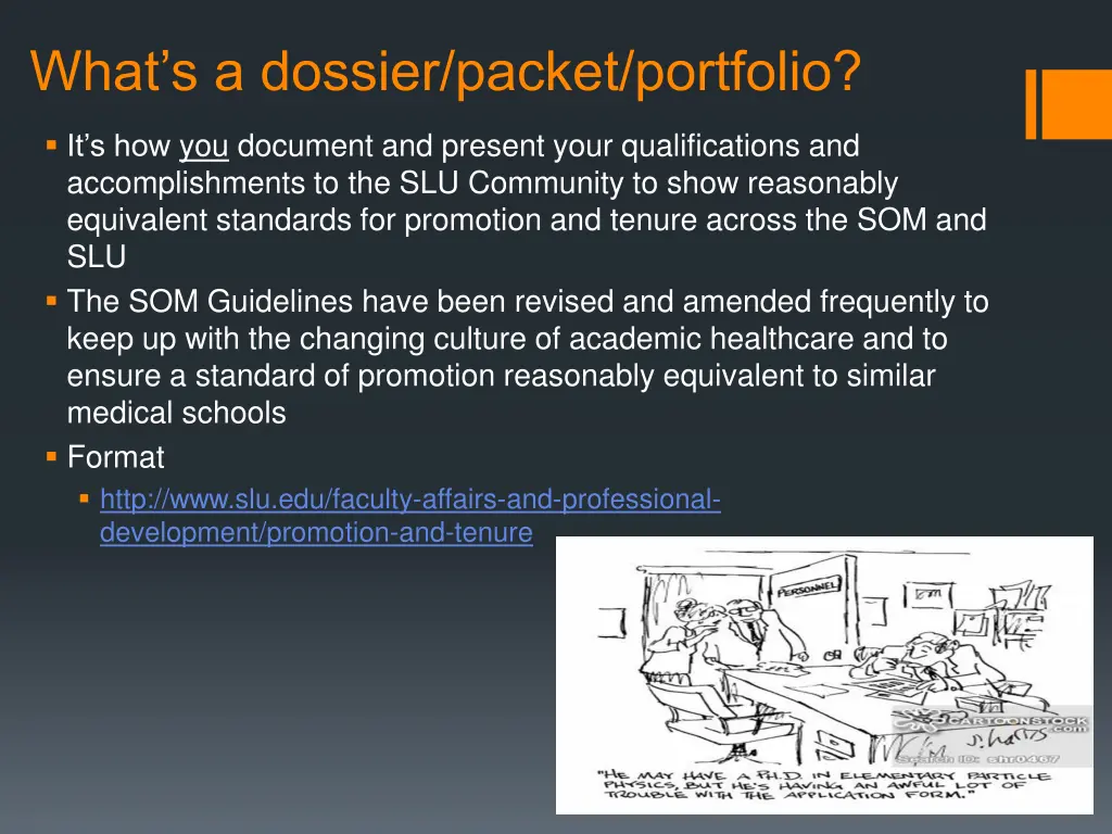 what s a dossier packet portfolio