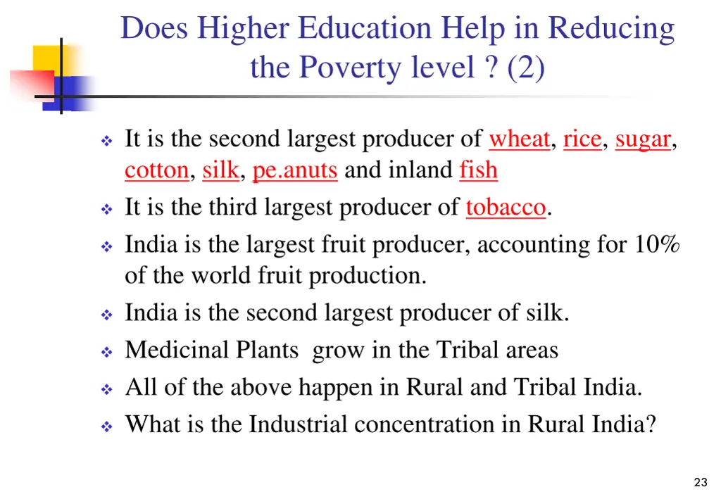 does higher education help in reducing 1