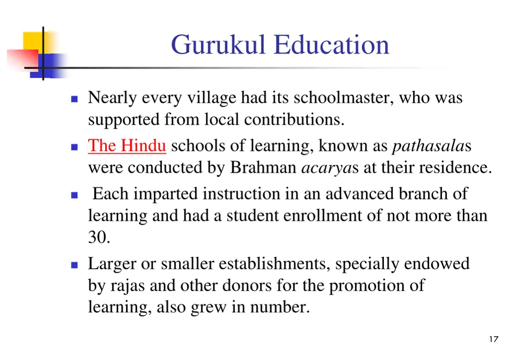 gurukul education
