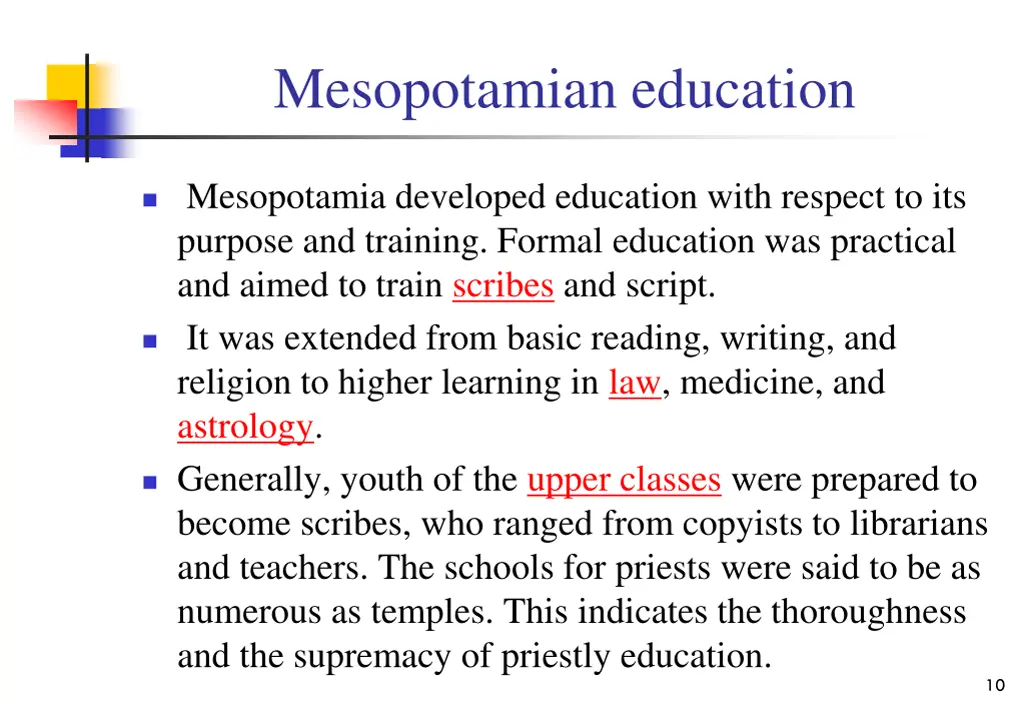 mesopotamian education