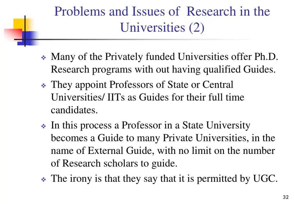 problems and issues of research 1