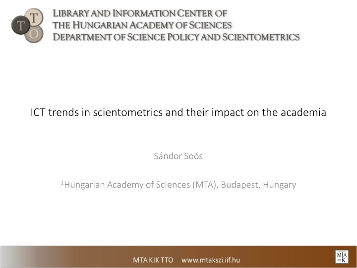 ict trends in scientometrics and their impact