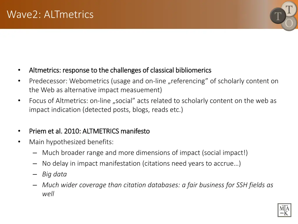 wave2 altmetrics
