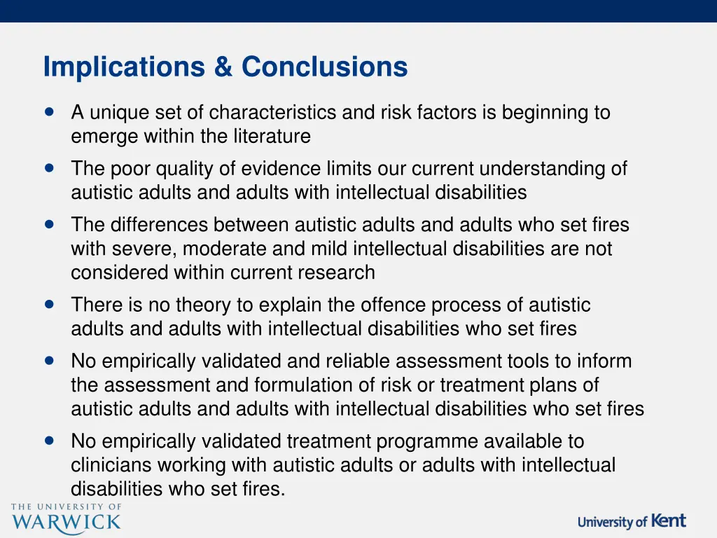 implications conclusions a unique