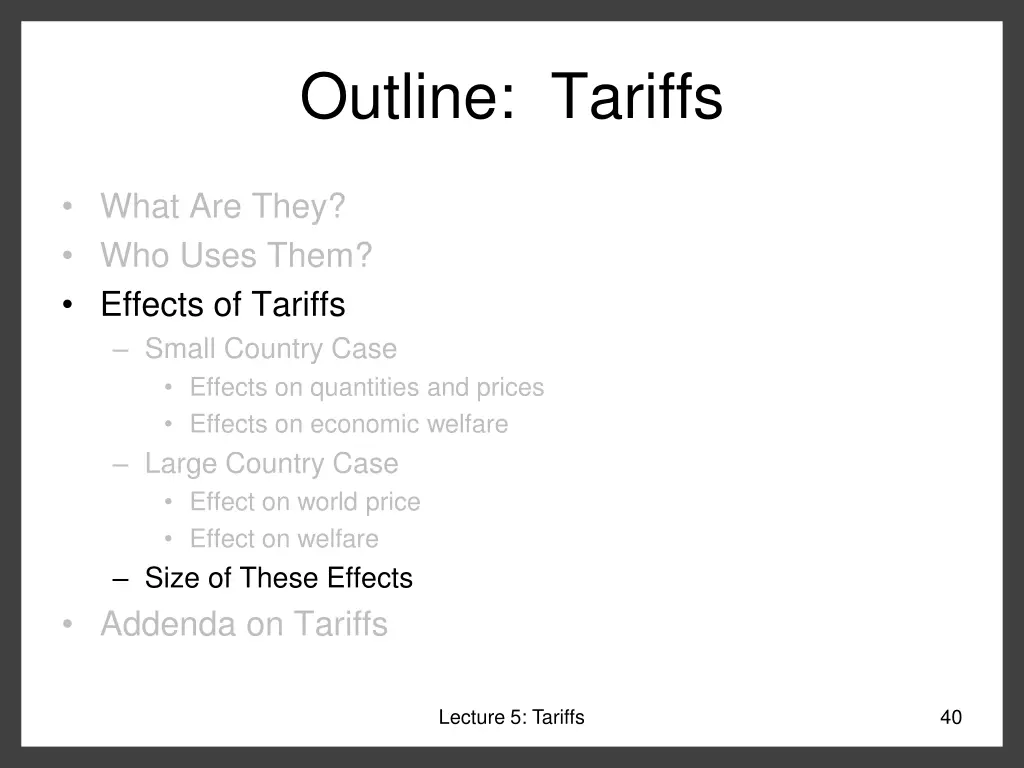 outline tariffs 4