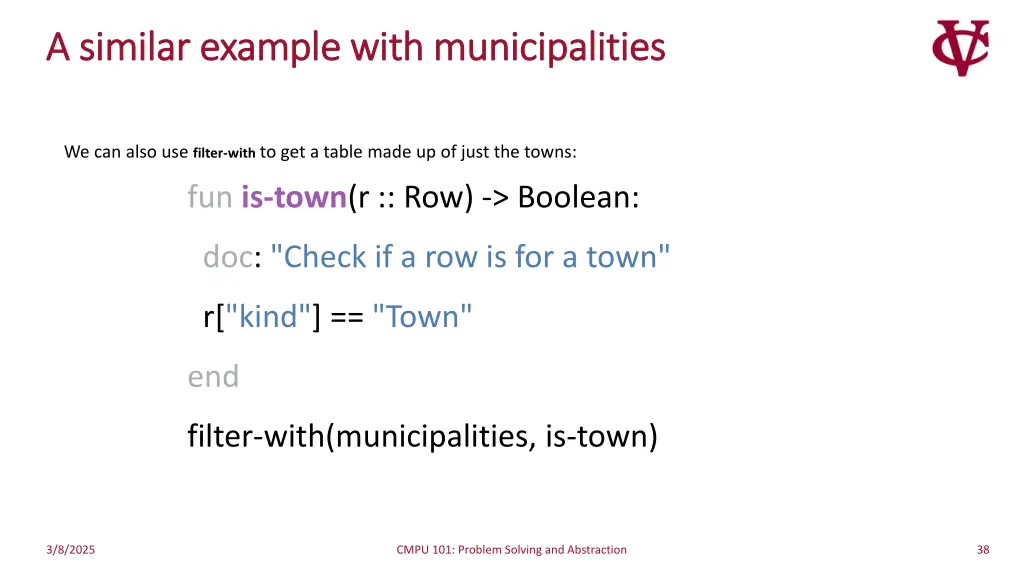 a similar example with municipalities a similar
